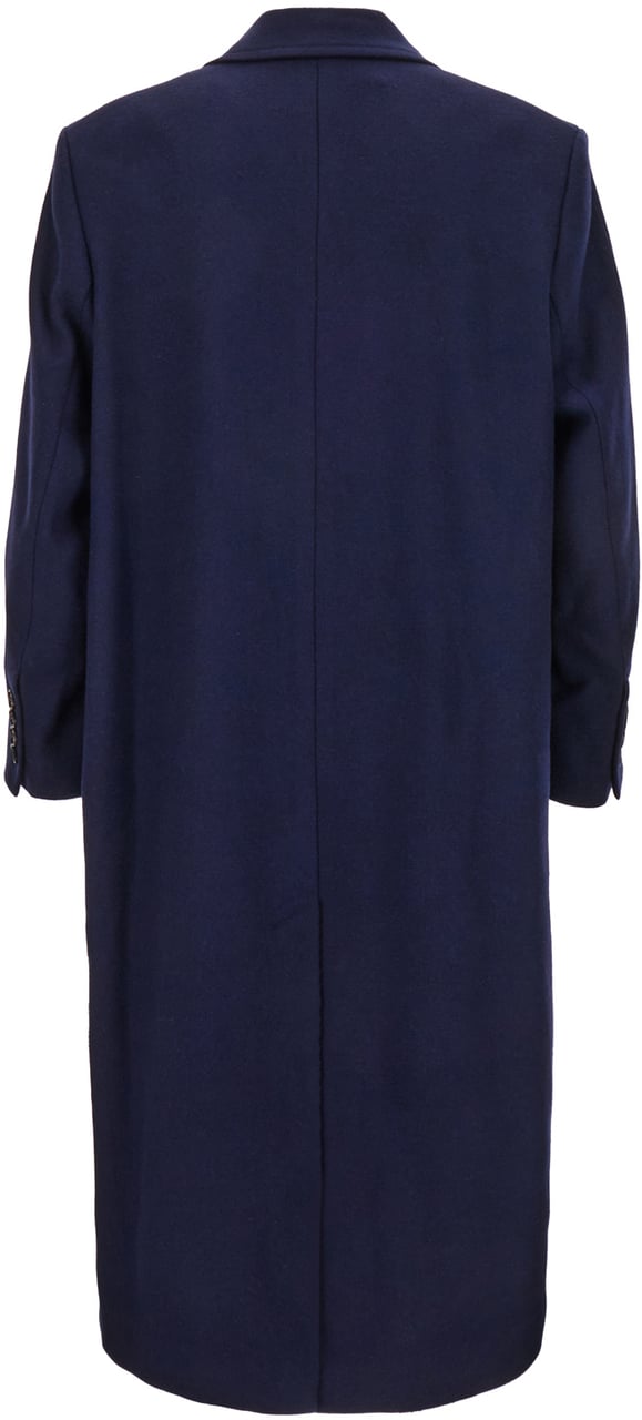 AMI Paris AMI Paris Blue wool blend coat Blauw