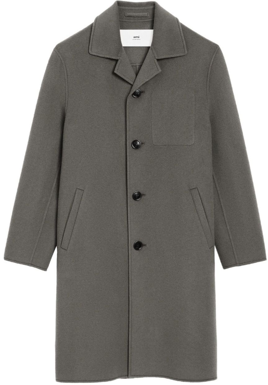 AMI Paris Coats Gris Chiné Grijs