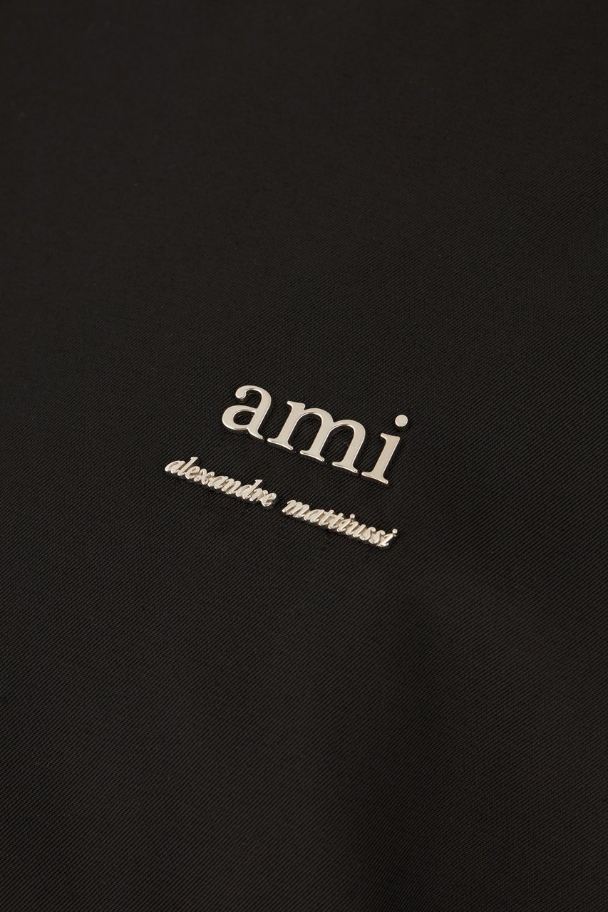 AMI Paris AMI Paris Black polyester blend padded bomber jacket Divers