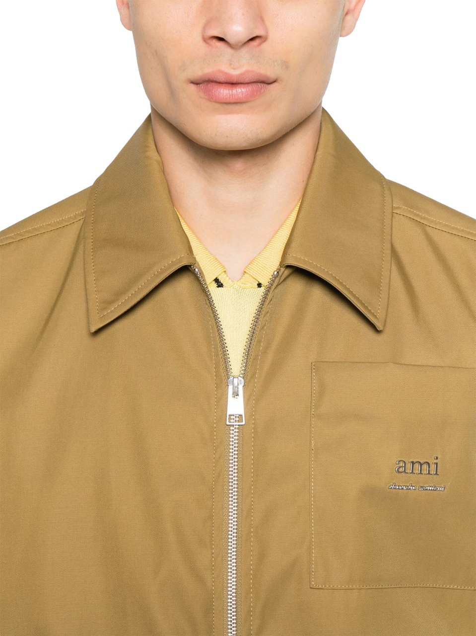 AMI Paris Jackets Havana Donkergroen