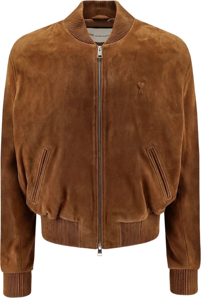 AMI Paris Jackets Brown Beige