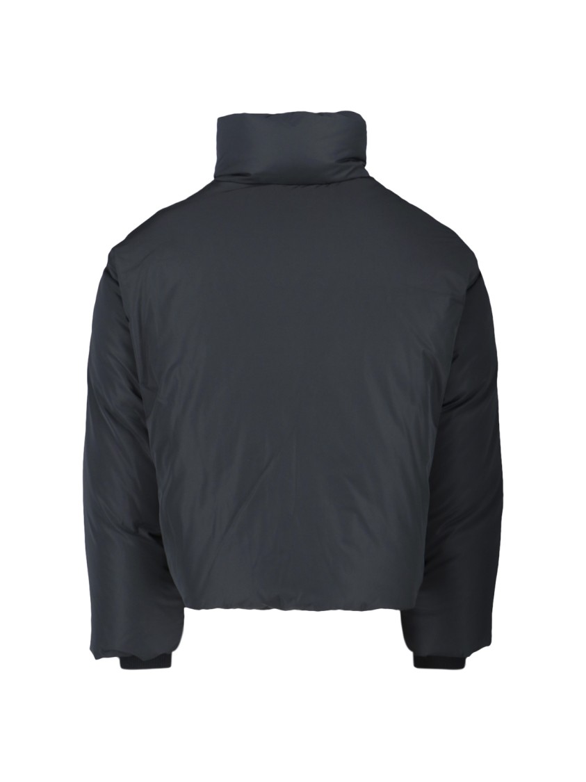 AMI Paris Sleek Black Jacket With Structured Silhouette Zwart