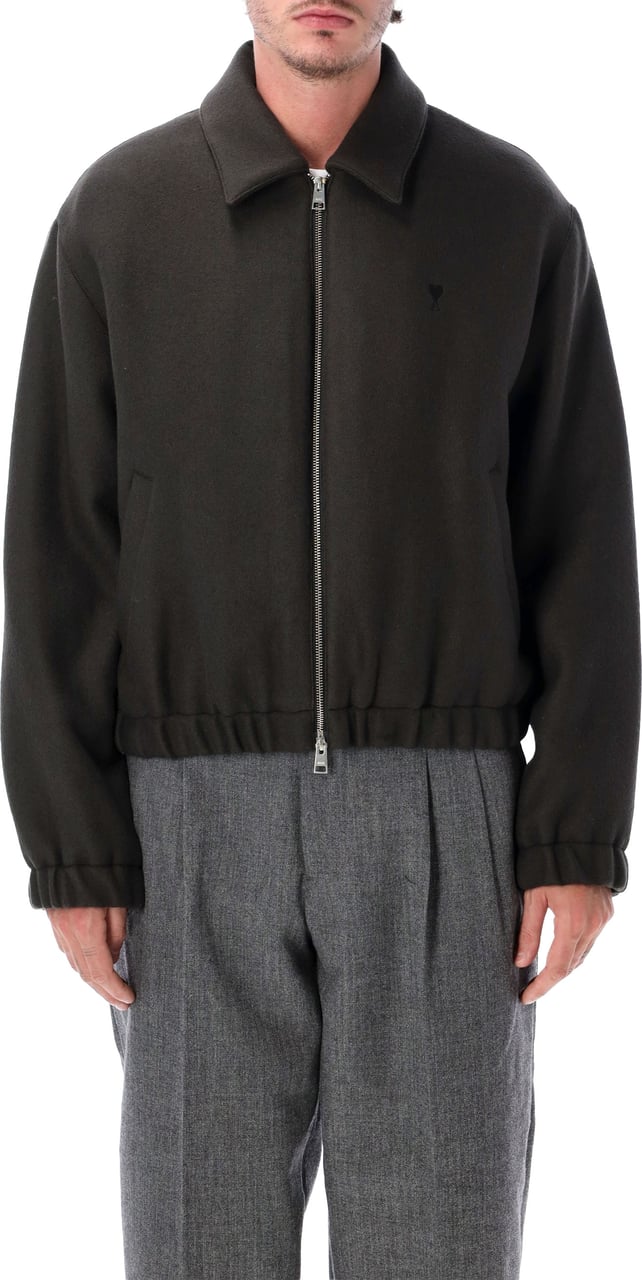 AMI Paris Blouson Adc Grigio Donkergrijs