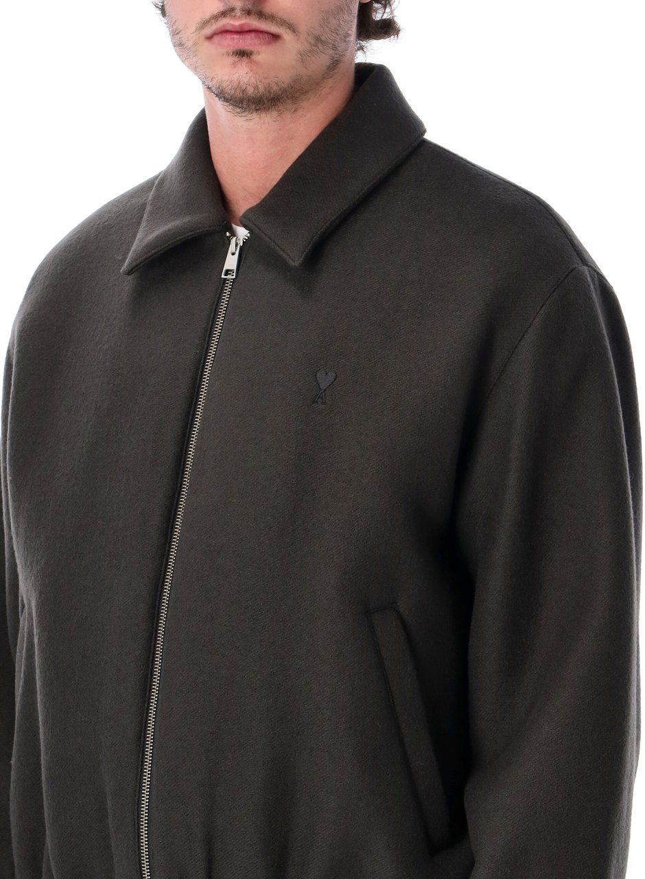 AMI Paris Blouson Adc Grigio Donkergrijs