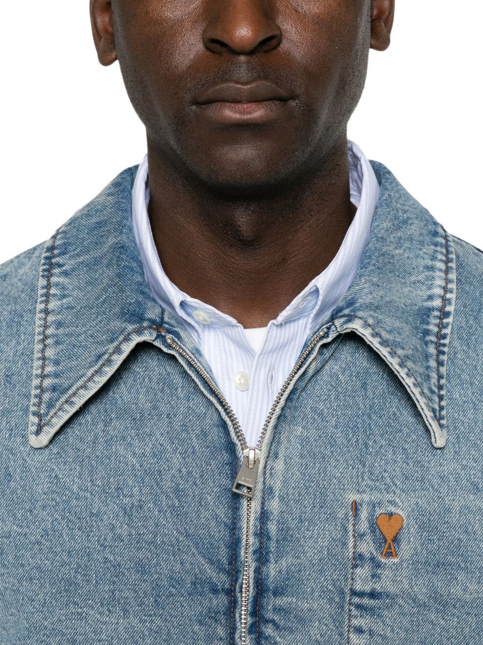 AMI Paris Jackets Bleu Lichtblauw