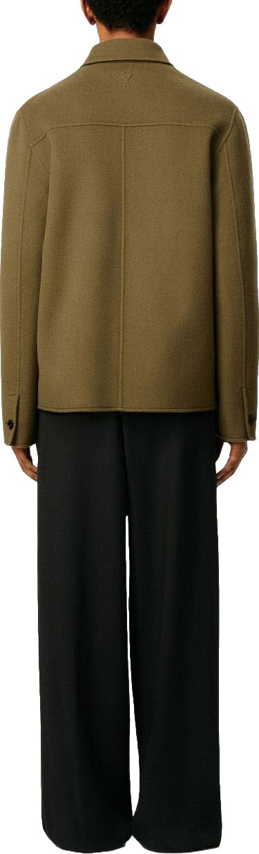 AMI Paris Boxy Brown Jacket Bruin