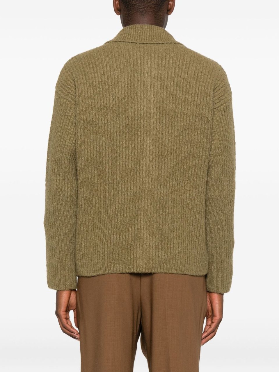 AMI Paris Sweaters Bronze Donkergroen