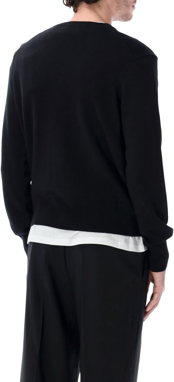 AMI Paris Cardigan Adc Nero Zwart