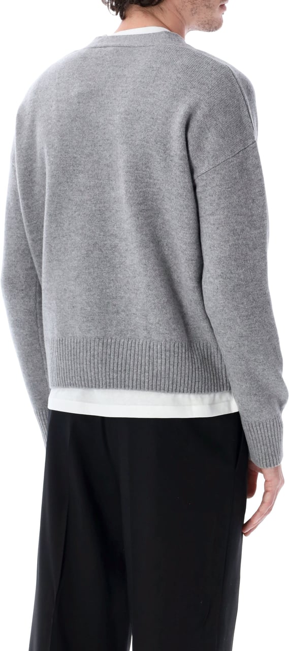 AMI Paris Cardigan Adc Grigio Grijs