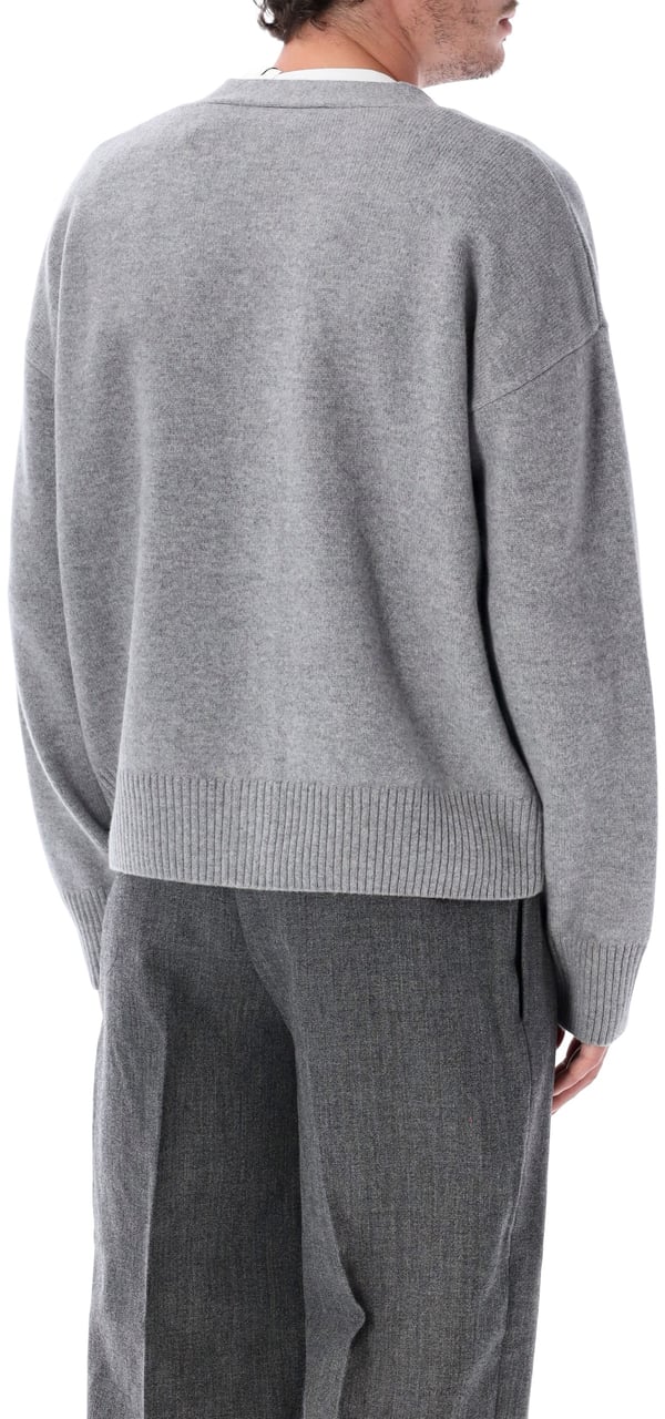 AMI Paris Cardigan Adc Grigio Grijs
