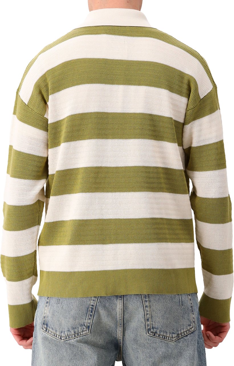 AMI Paris AMI Paris Gebreide Trui Groen Cardigan ADC Shirt Groen