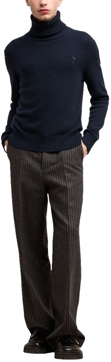 AMI Paris Sweaters Blue Blauw