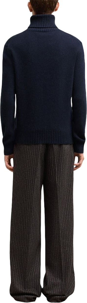 AMI Paris Sweaters Blue Navy