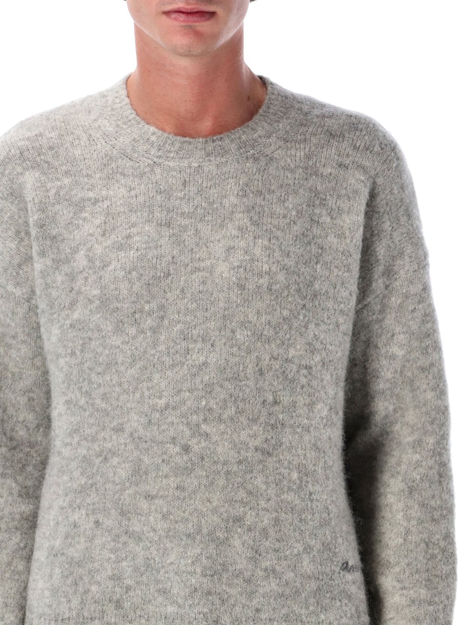 AMI Paris Alpaga Crewneck Grigio Grijs