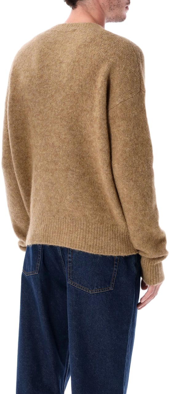 AMI Paris Alpaga Crewneck Marrone Bruin