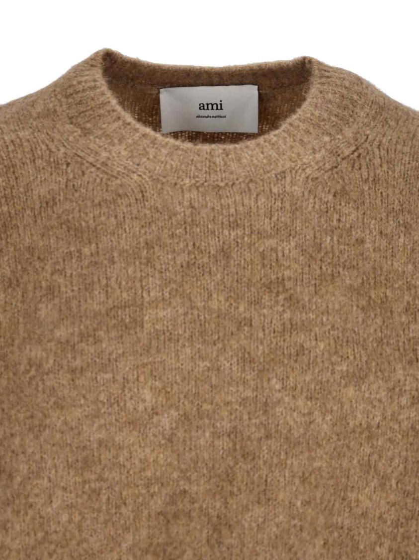 AMI Paris Classic Brown Sweater With Timeless Appeal Bruin