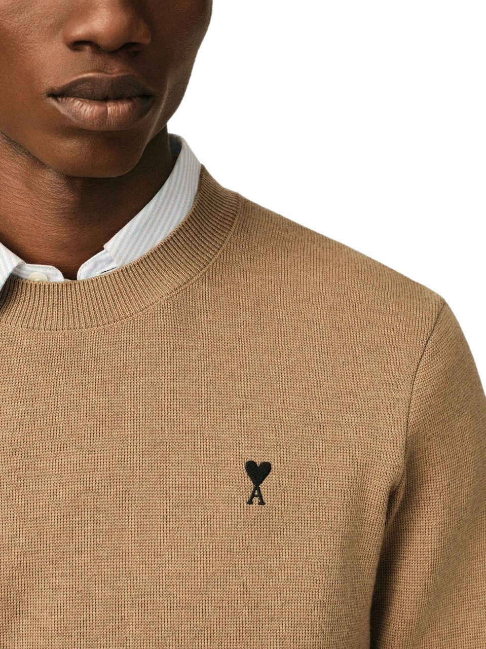 AMI Paris Sweaters Camel Beige