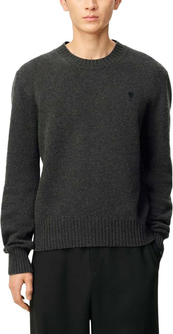 AMI Paris Sweaters Anthracite Donkergrijs