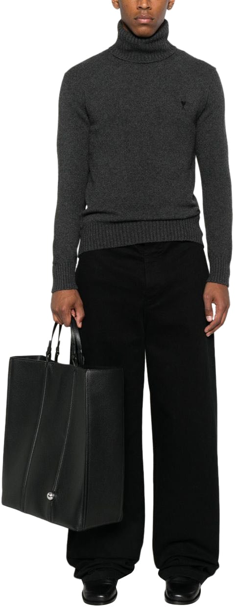 AMI Paris Sweaters Anthracite Grijs