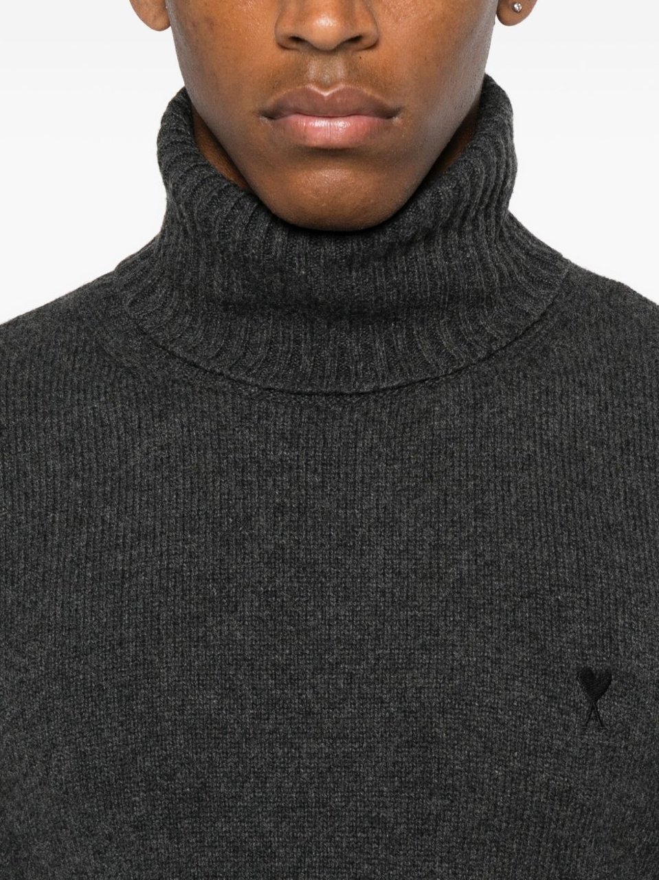 AMI Paris Sweaters Antracite Donkergrijs