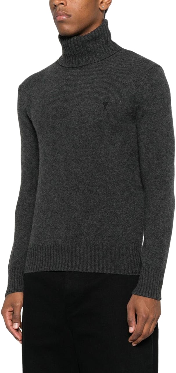 AMI Paris Sweaters Anthracite Grijs