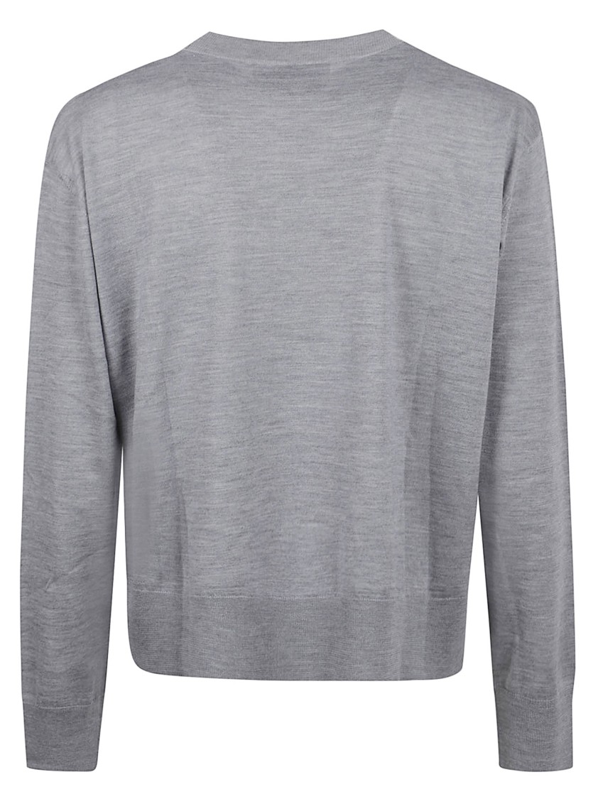 AMI Paris Sweaters Gris Lichtgrijs