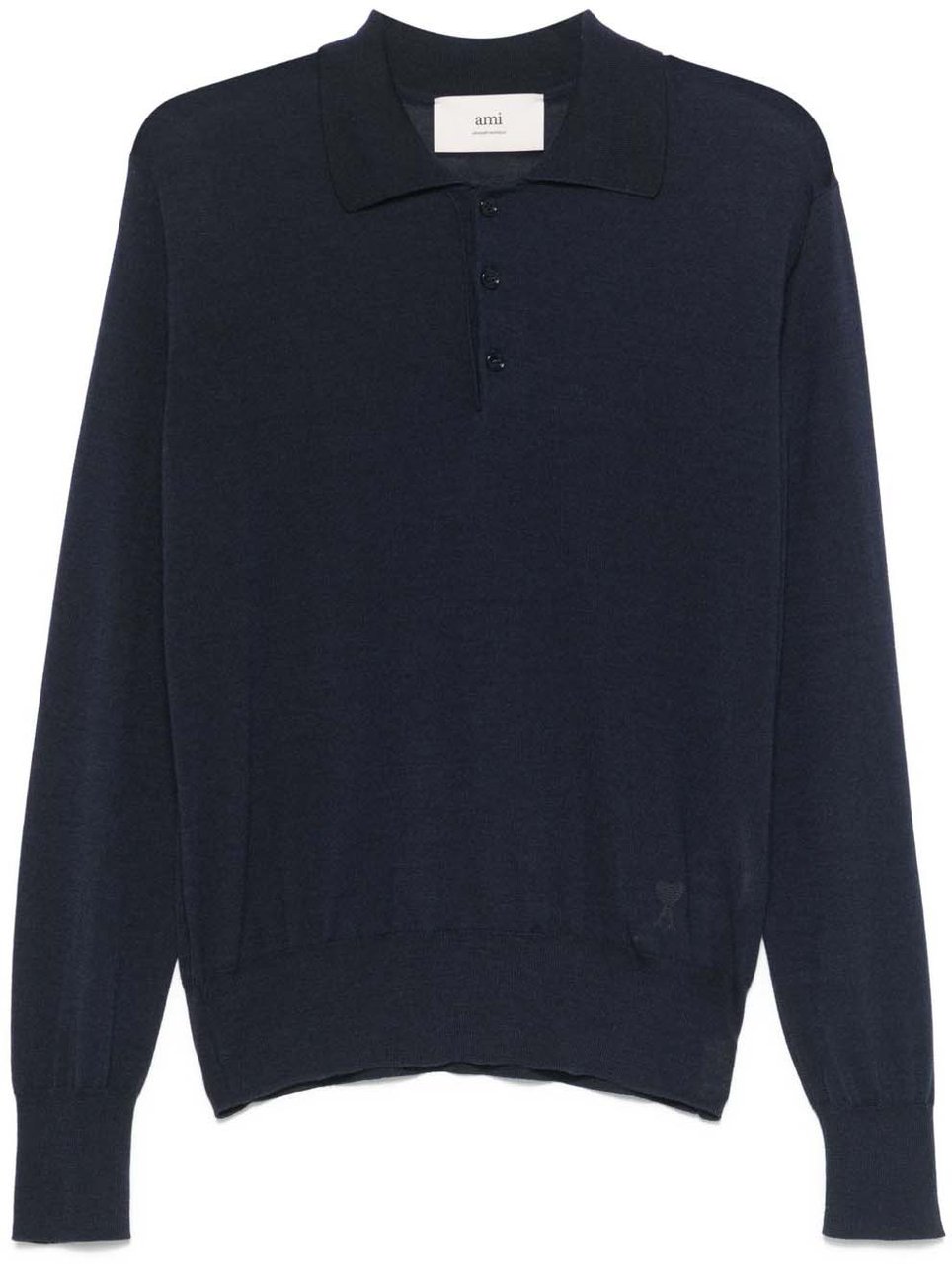 AMI Paris T-Shirts And Polos Blue Blauw