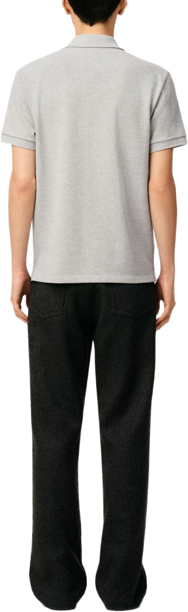 AMI Paris T-Shirts And Polos Gris/Noir Lichtgrijs