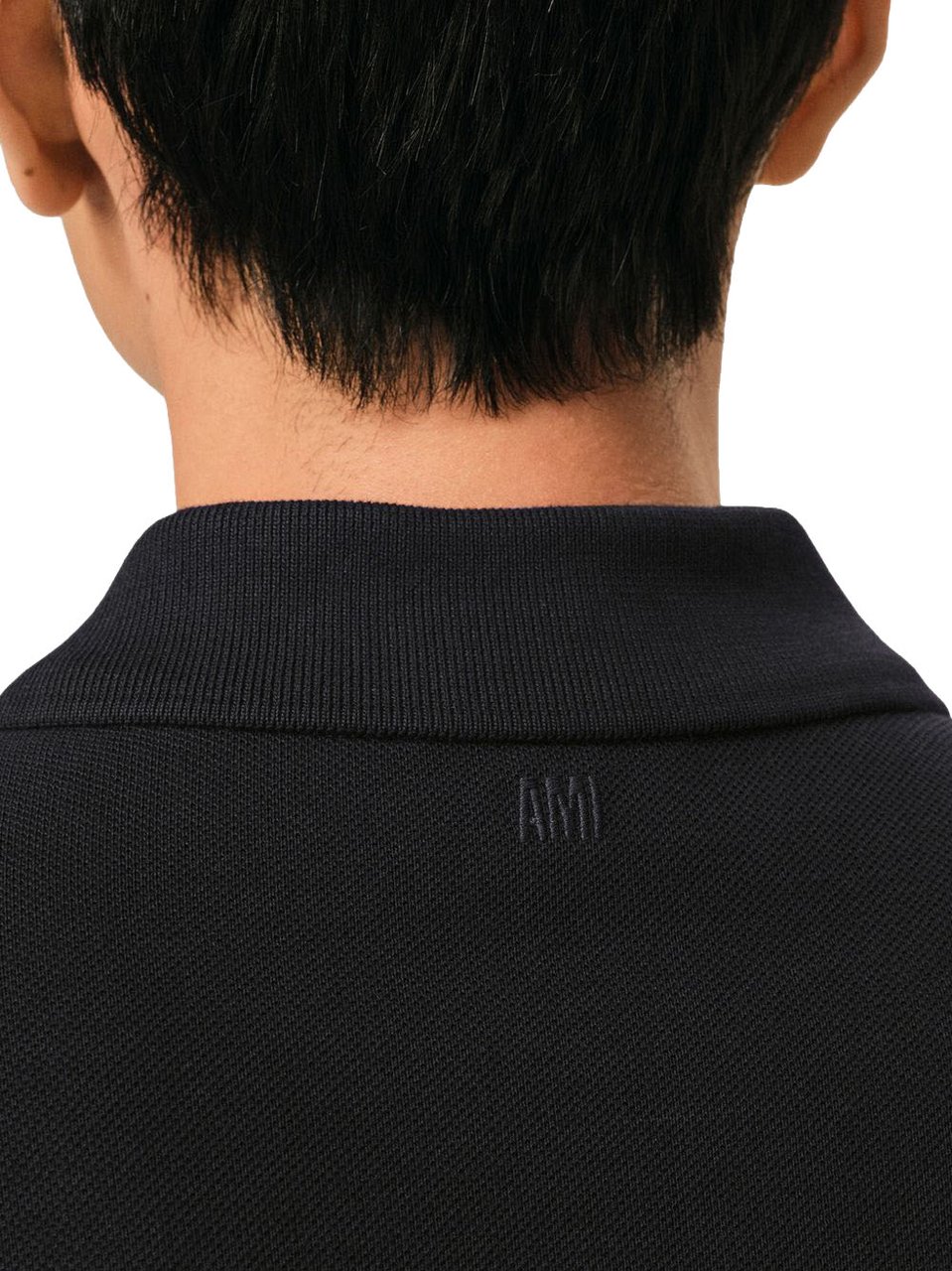 AMI Paris T-Shirts And Polos Noir/Blanc Zwart
