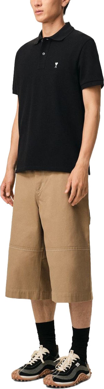 AMI Paris T-Shirts And Polos Noir/Blanc Zwart