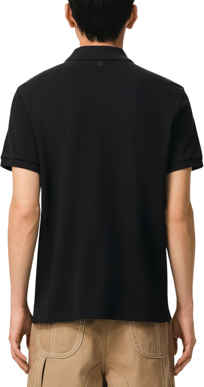 AMI Paris T-Shirts And Polos Noir/Blanc Zwart