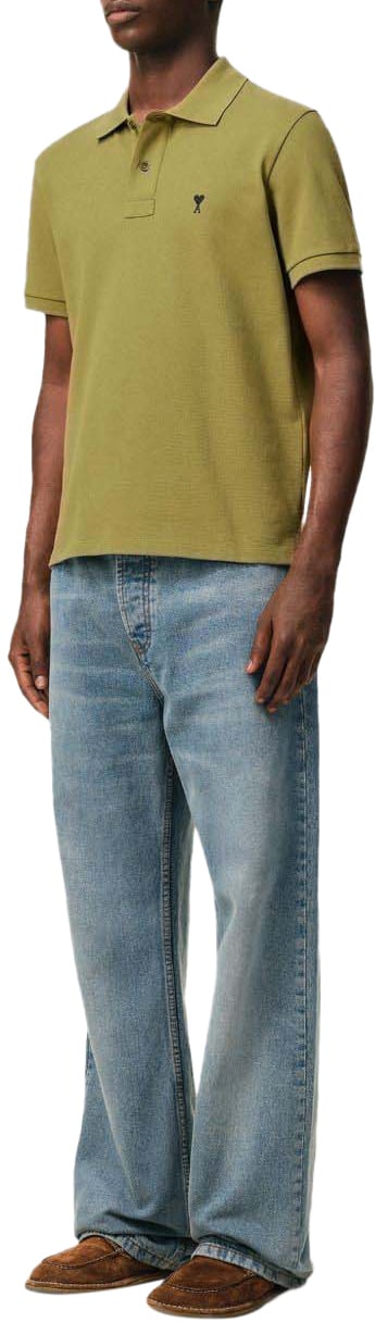 AMI Paris T-Shirts And Polos Green Groen