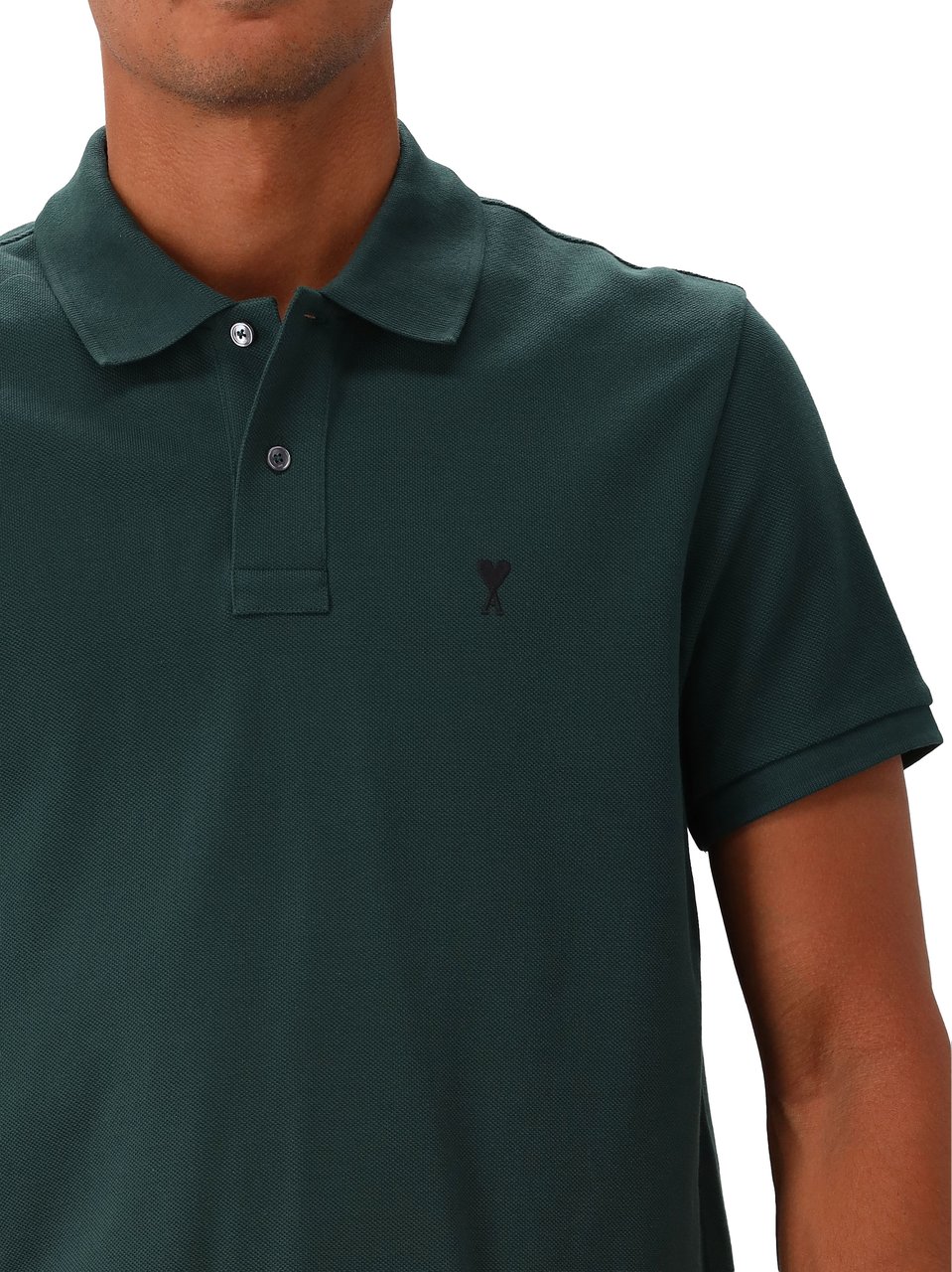 AMI Paris Polo Groen AMI De Coeur Groen