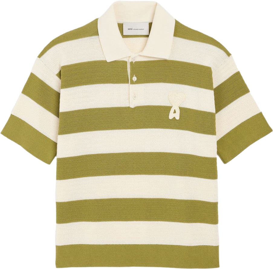 AMI Paris T-Shirts And Polos Multicolor Donkergroen