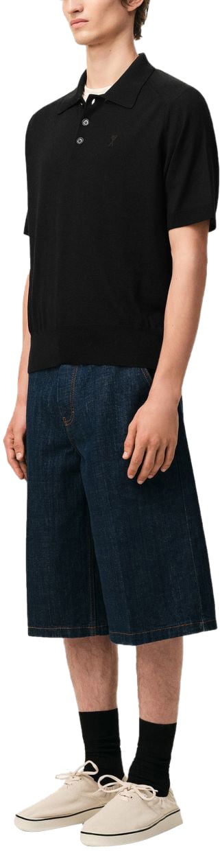 AMI Paris T-Shirts And Polos Black Zwart