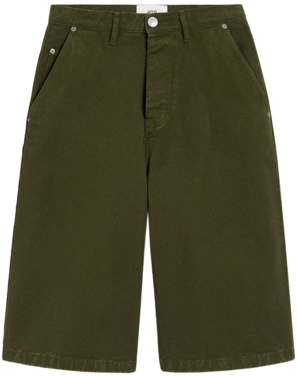 AMI Paris Shorts Loden Groen