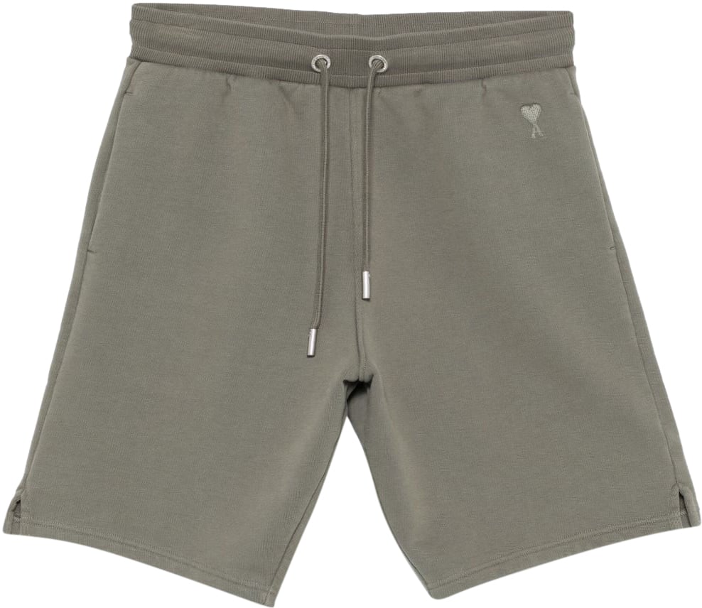 AMI Paris Shorts Smocked Grey Grijs