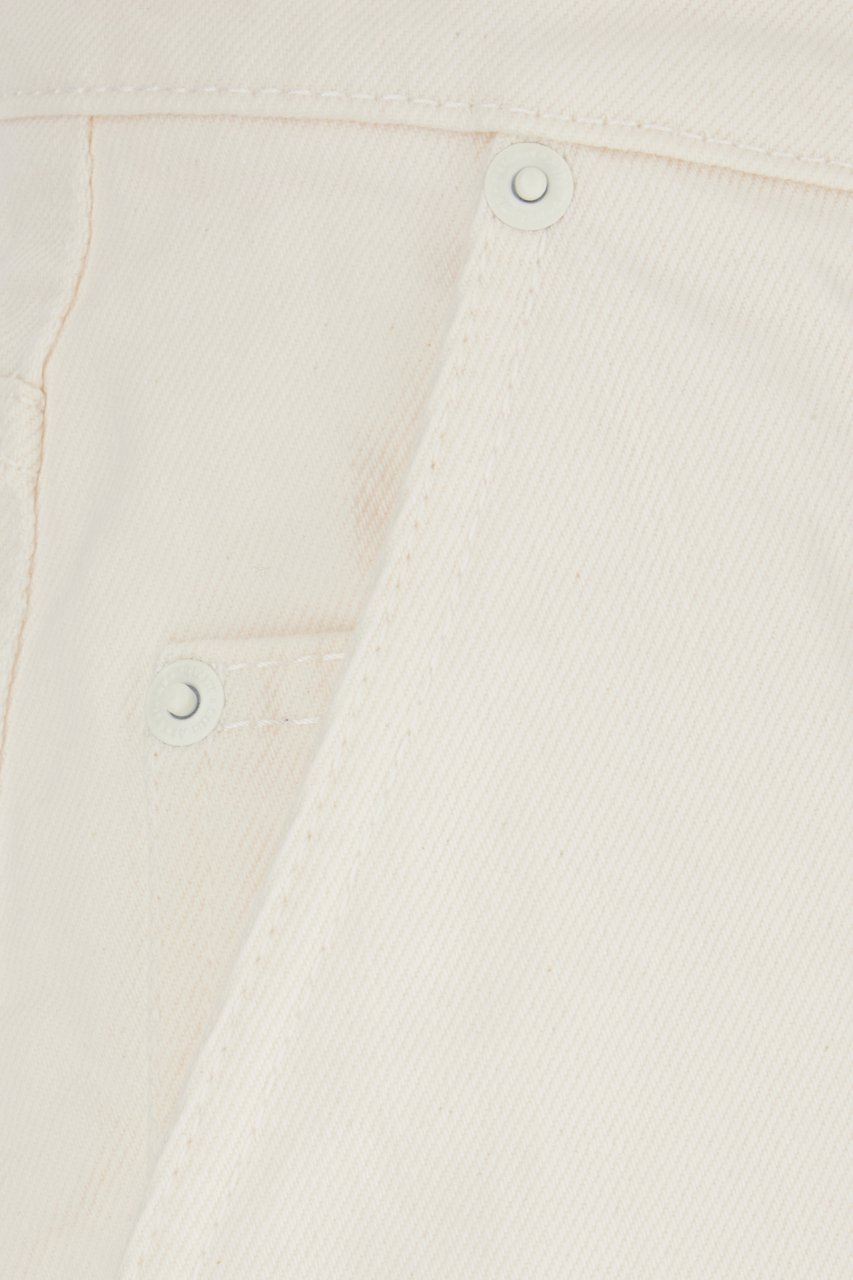 Ami Paris Ivory denim bermuda shorts Neutraal