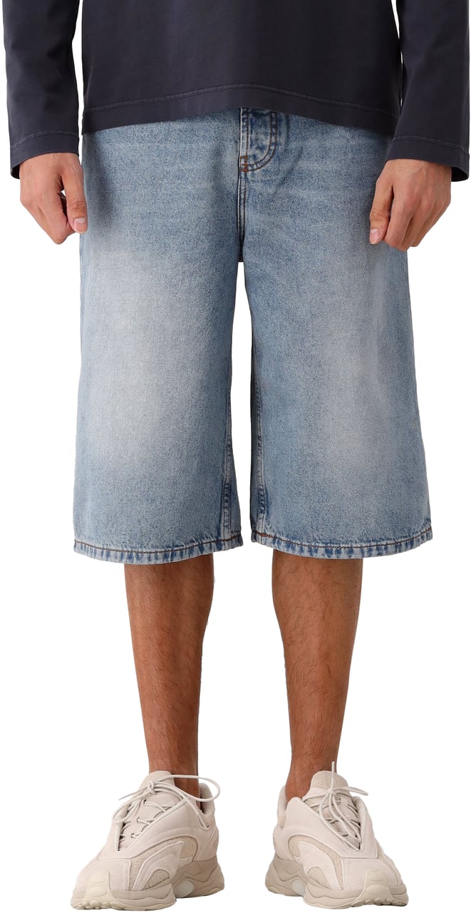 AMI Paris Ami Paris Korte Jeans Blauw Blauw