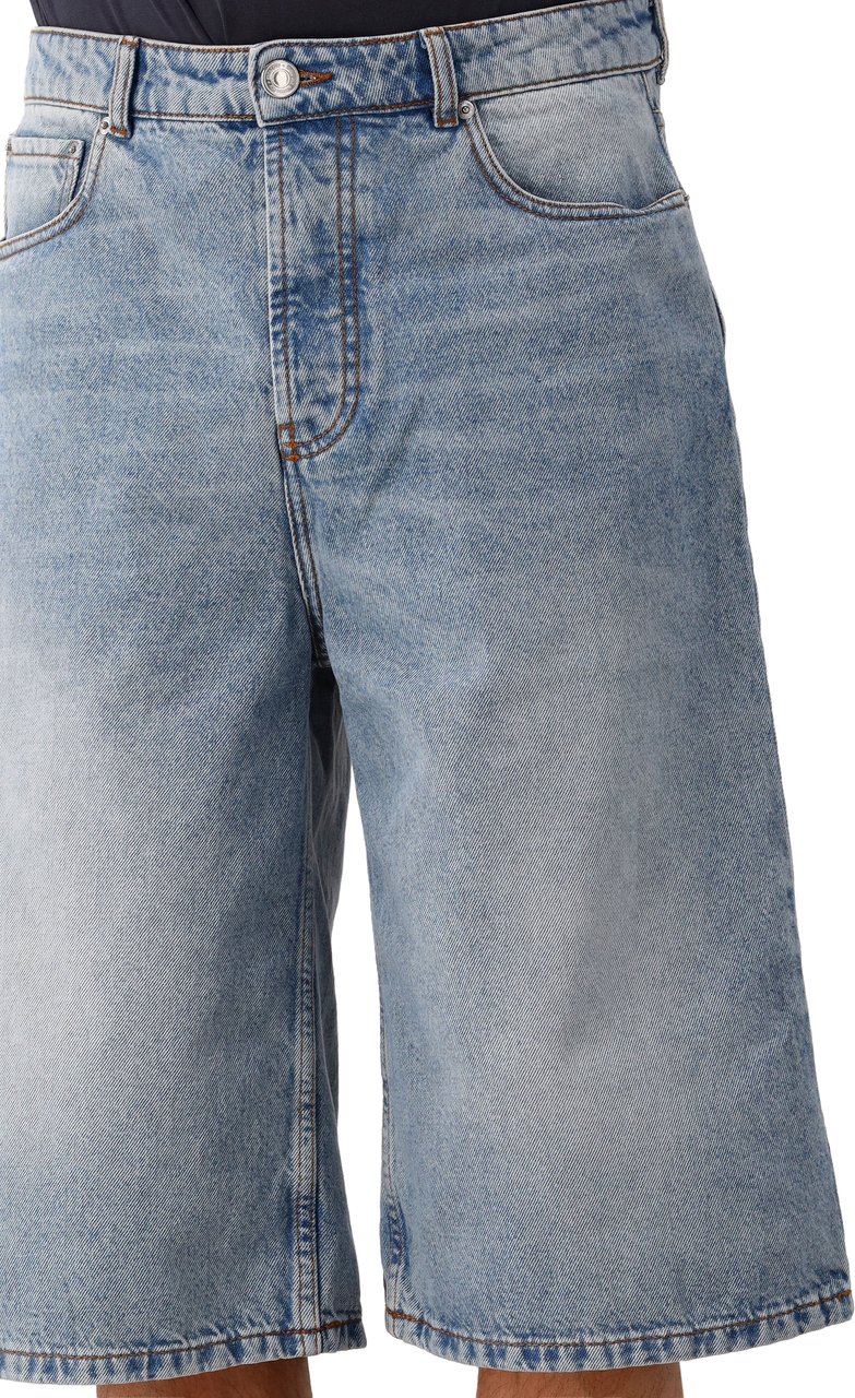 AMI Paris Ami Paris Korte Jeans Blauw Blauw