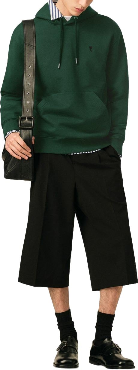 AMI Paris Sweaters Vert Bouteille Donkergroen