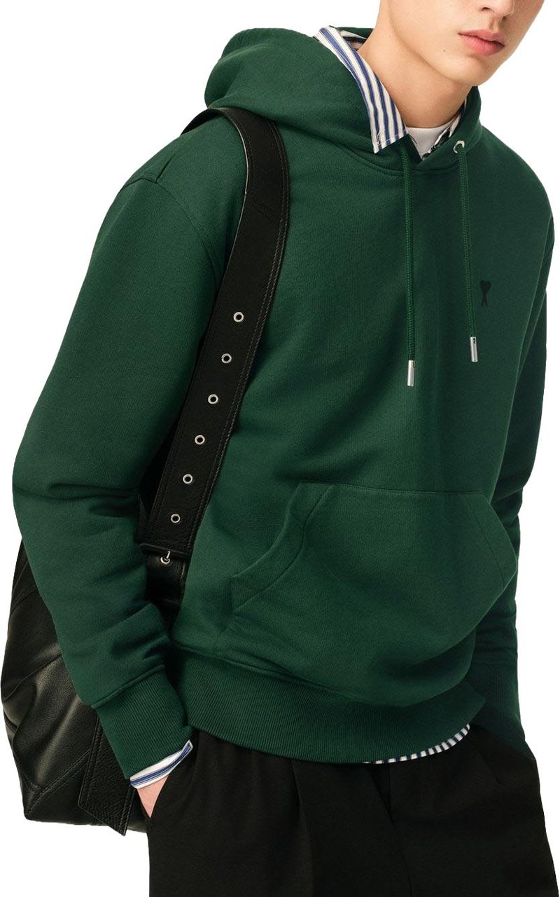 AMI Paris Sweaters Vert Bouteille Donkergroen