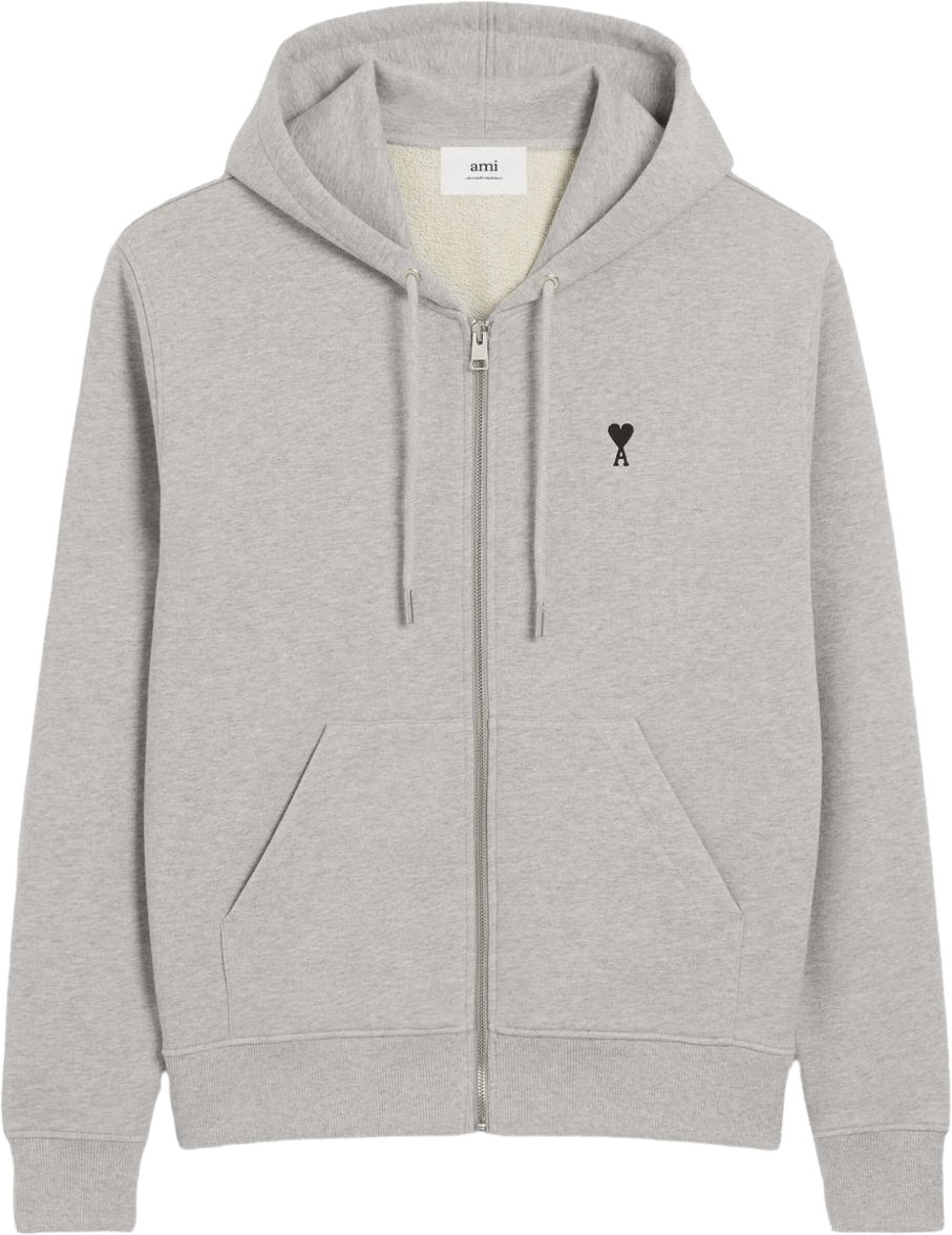 AMI Paris Sweaters Grey Lichtgrijs