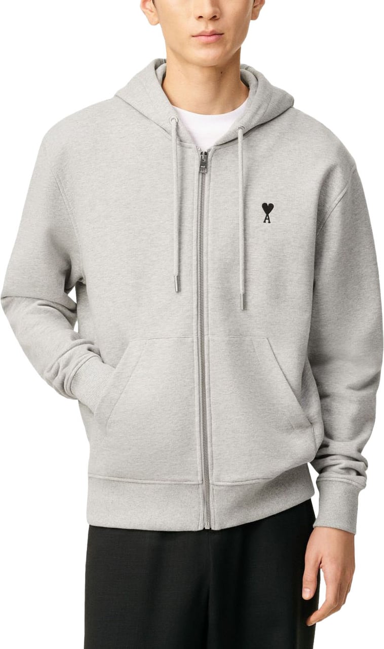 AMI Paris Sweaters Grey Lichtgrijs