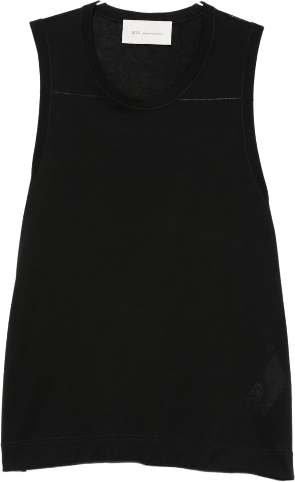 AMI Paris T-Shirts And Polos Black Zwart