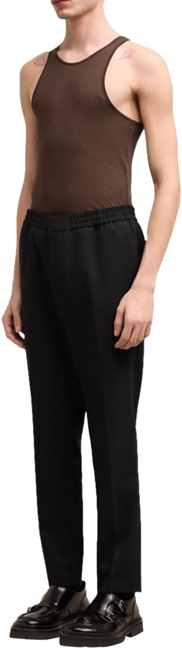AMI Paris Straight-leg Tailored Pants Zwart
