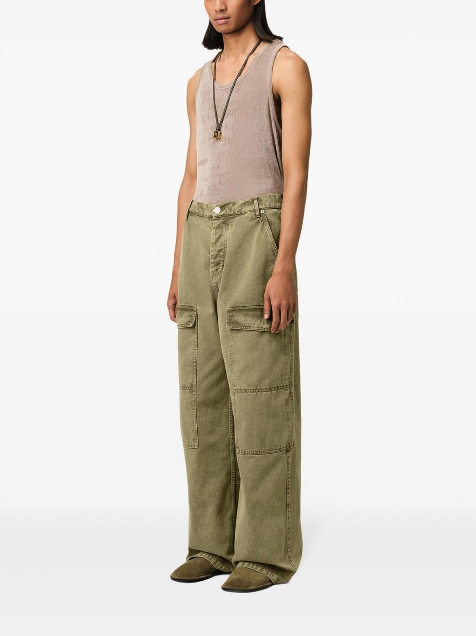 AMI Paris Trousers Laurel Donkergroen