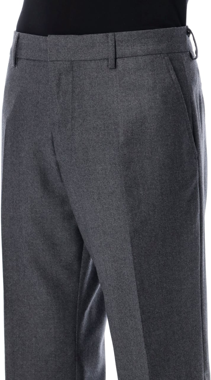 AMI Paris Straight Pants Grigio Grijs