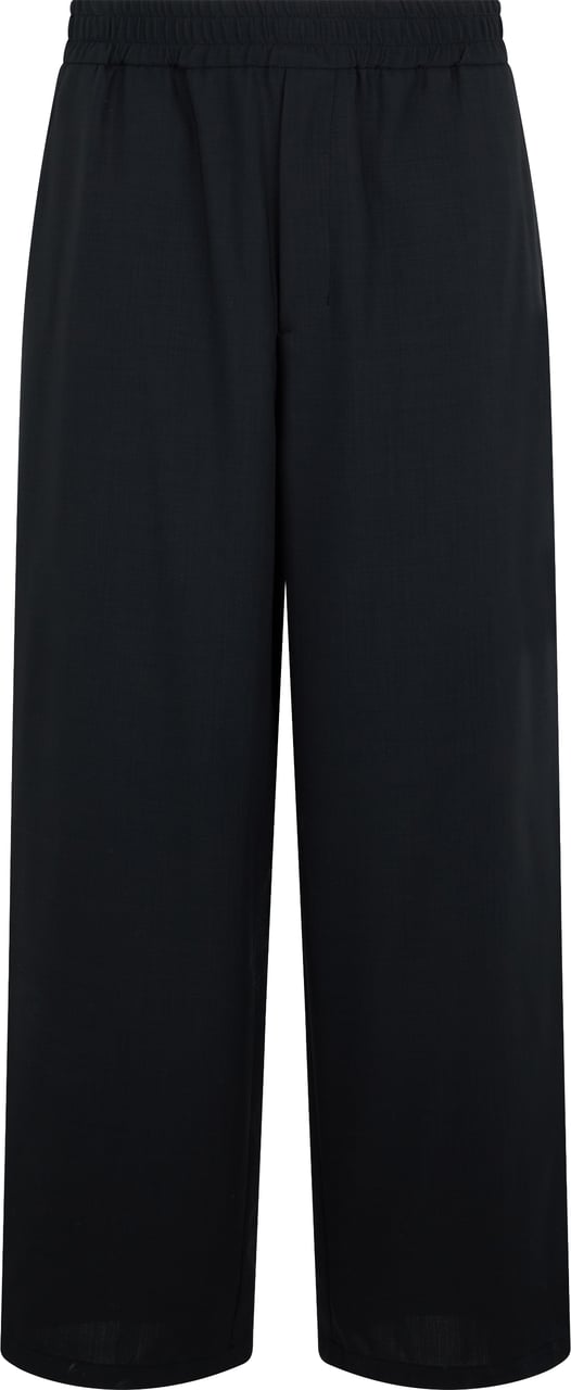 AMI Paris Tailored pants with elastic waist Zwart