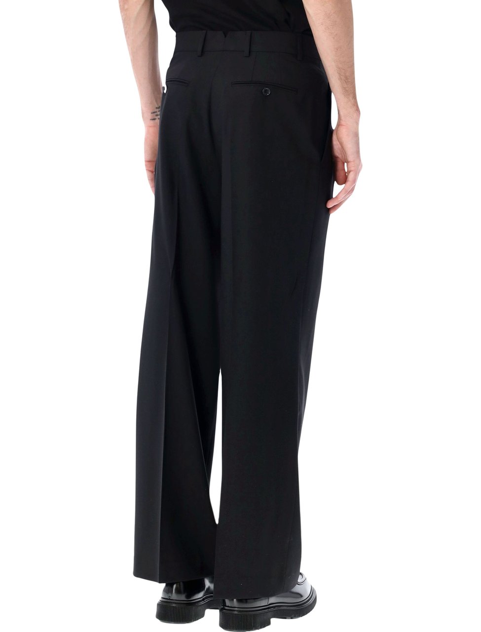 AMI Paris Double Pinces Pant Nero Zwart